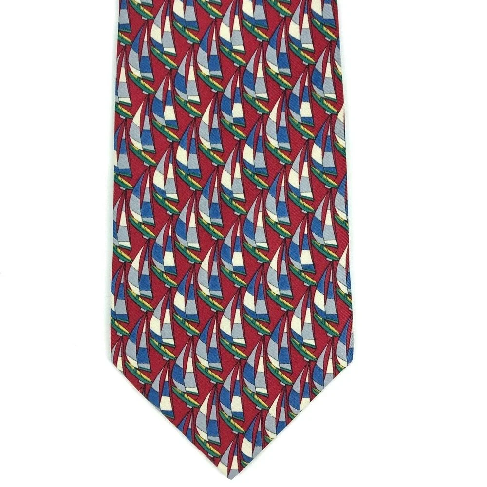 Utopia Men's Tie Handmade Colorful Sailboat Boat Nautical Novelty Necktie 56